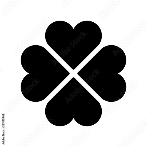 four leaf clover icon vector design template