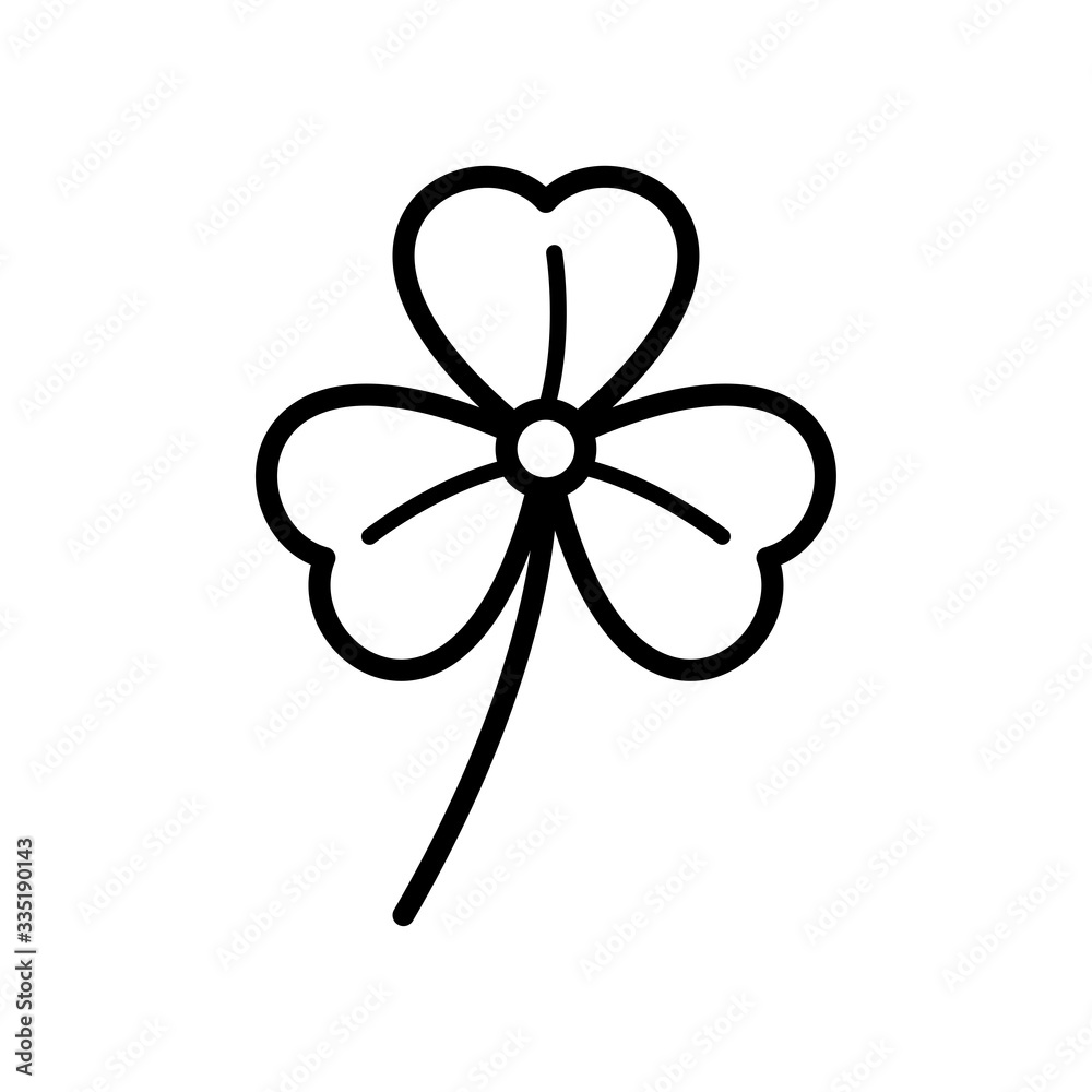 three leaf clover icon vector design template three leaf clover icon vector design template