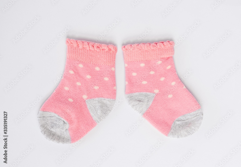 Beautiful new socks for a baby girl Beautiful new socks for a baby girl
