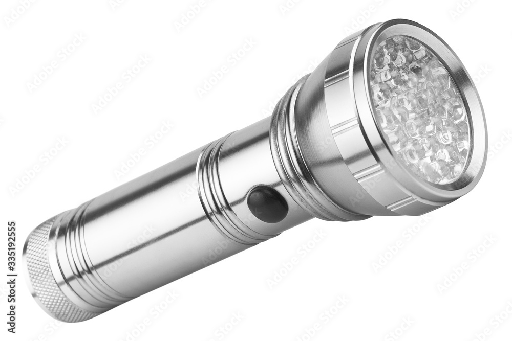 Flashlight, isolated on white background Flashlight, isolated on white background