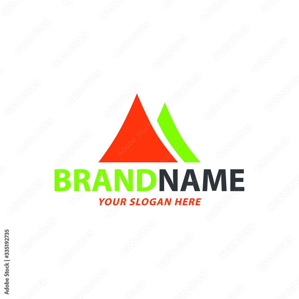 Creative Mountain Logo Design, Vector Creative Mountain Logo Design, Vector