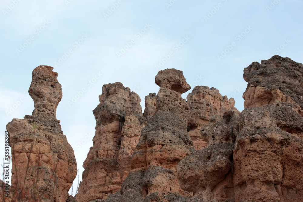 rocks eroded from wind erosion