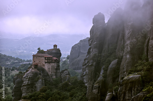 klasztory na skałach, Meteory,Grecja