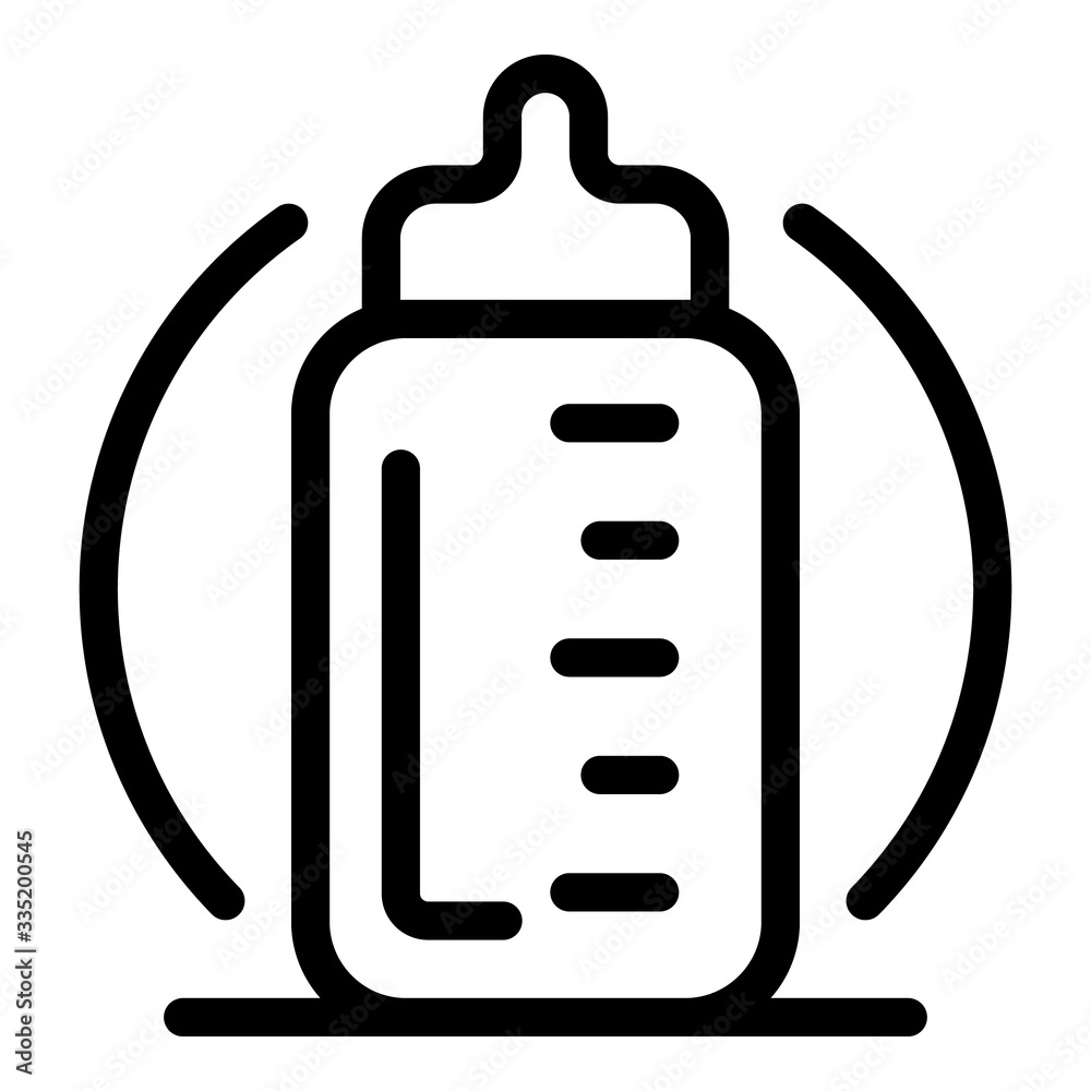Obraz premium Baby nipple icon. Outline baby nipple vector icon for web design isolated on white background