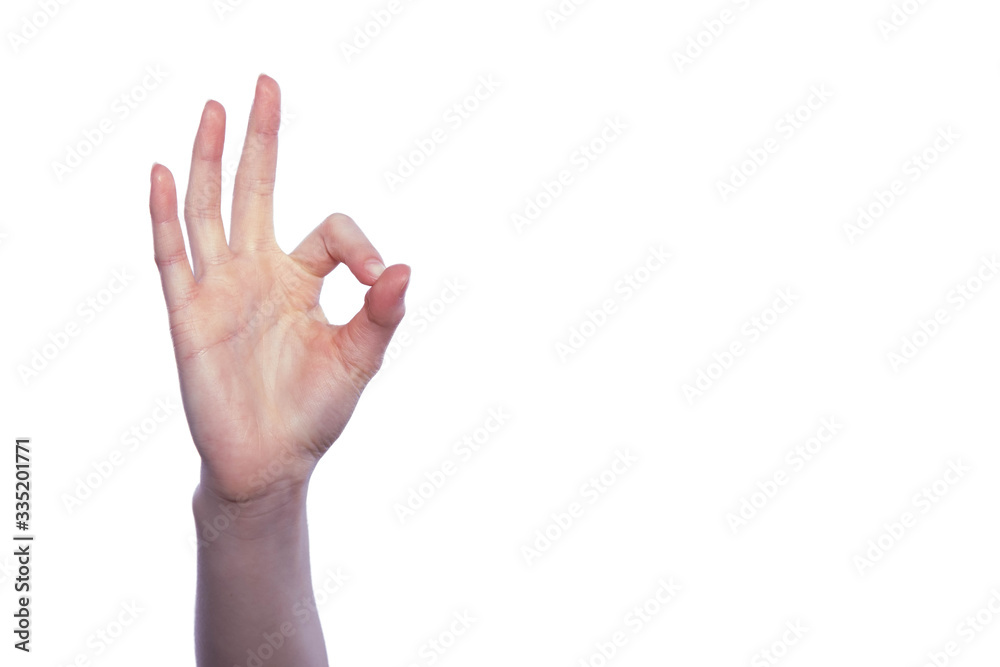hand shows sign that everything is fine hand shows sign that everything is fine