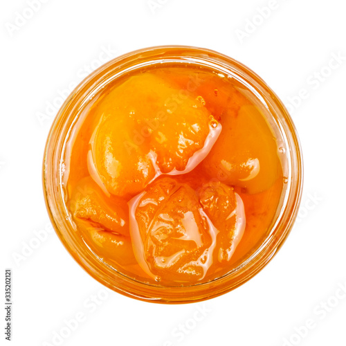 Wallpaper Mural Apricot jam in a glass jar Torontodigital.ca