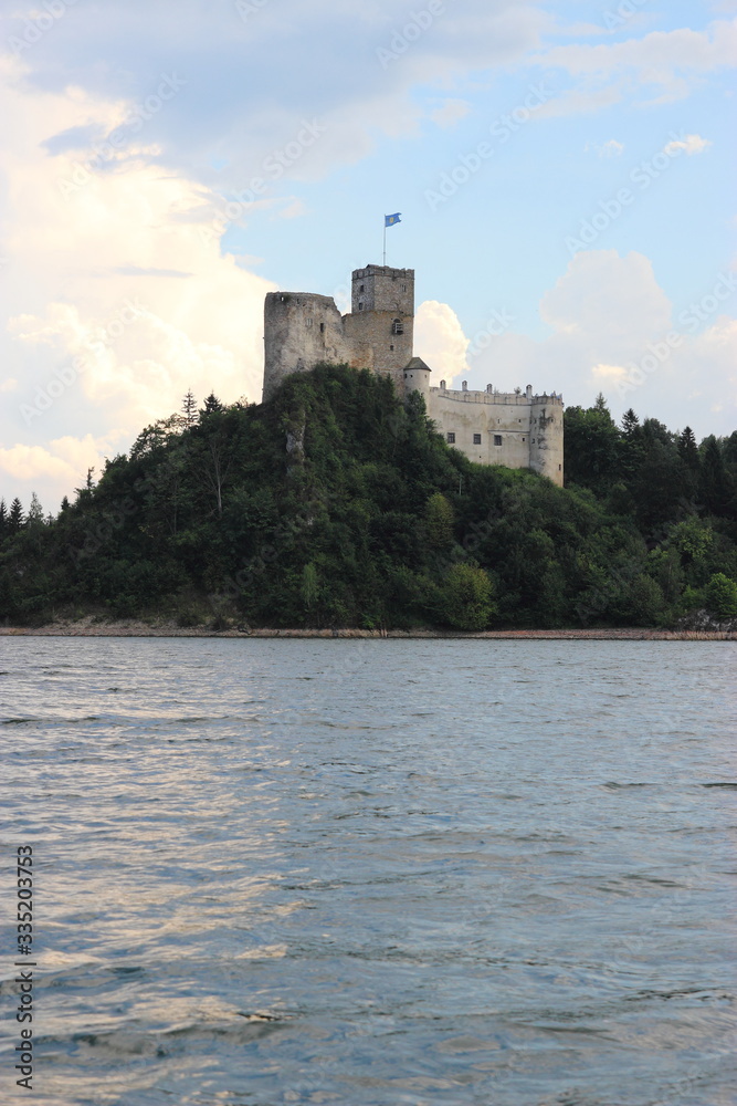 
Castle on a rock by the lake