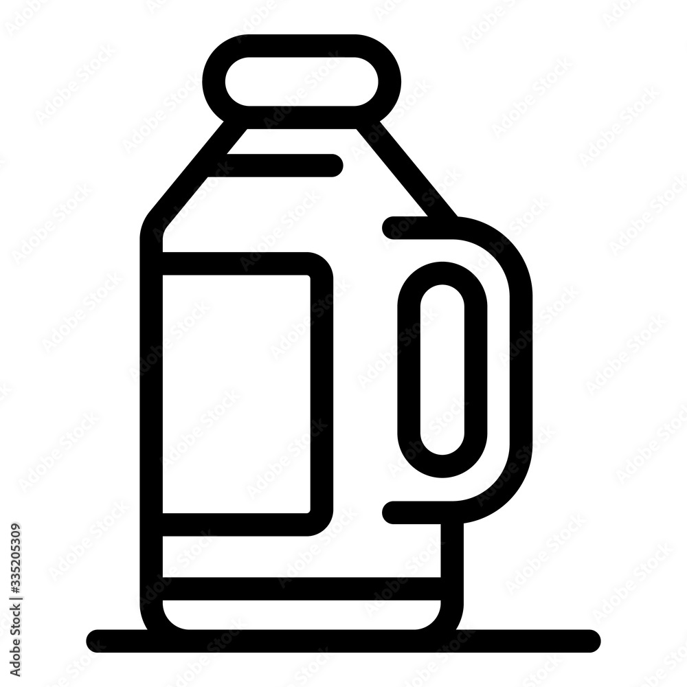 Hand bottle canister icon. Outline hand bottle canister vector icon for web design isolated on white background Hand bottle canister icon. Outline hand bottle canister vector icon for web design isolated on white background