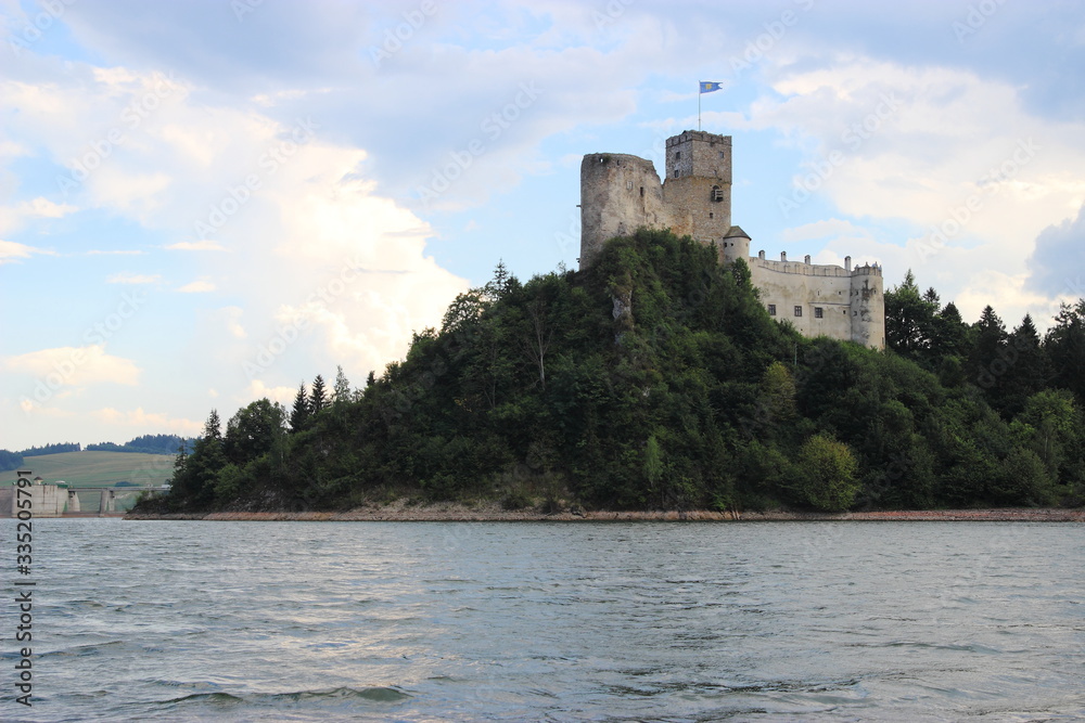 
Castle on a rock by the lake