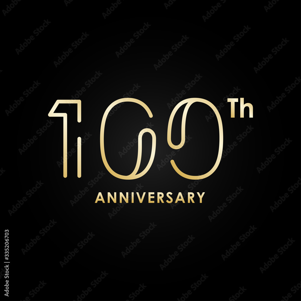 Anniversary Gold Number Vector Design Anniversary Gold Number Vector Design