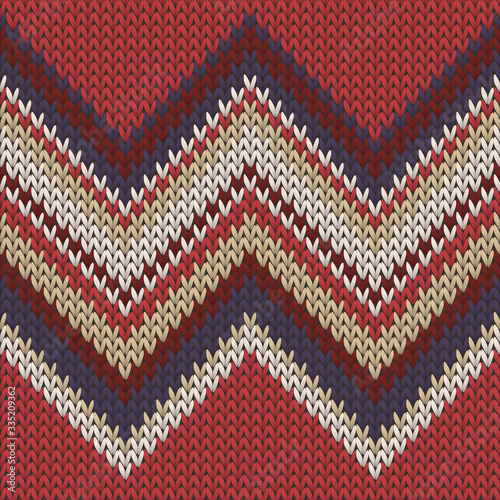Woolen zig zal lines knit texture geometric 