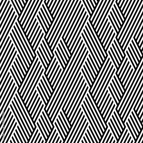  Seamless pattern with oblique black bands