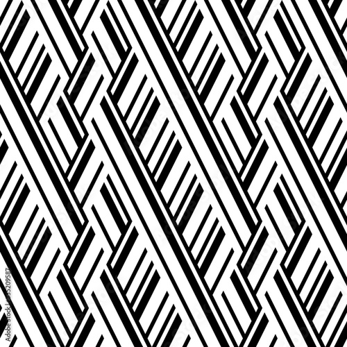  Seamless pattern with oblique black bands