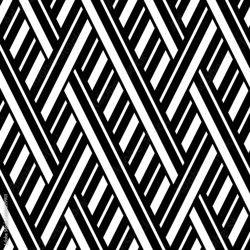  Seamless pattern with oblique black bands