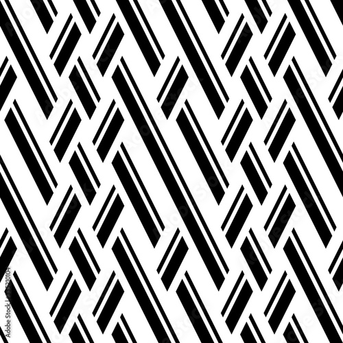  Seamless pattern with oblique black bands
