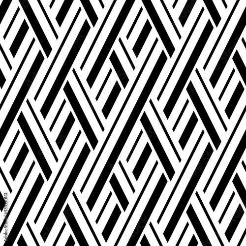  Seamless pattern with oblique black bands