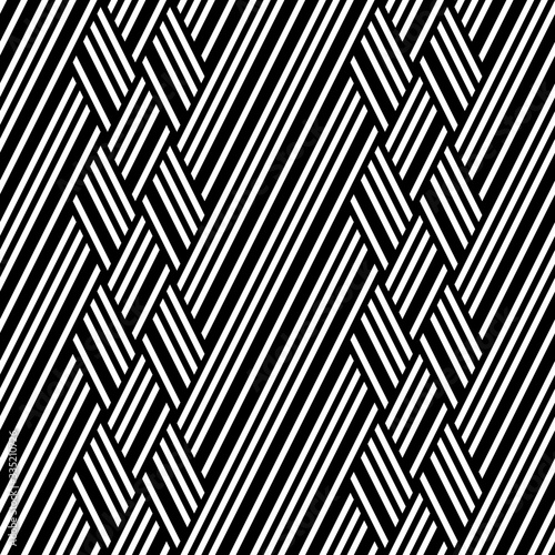  Seamless pattern with oblique black bands