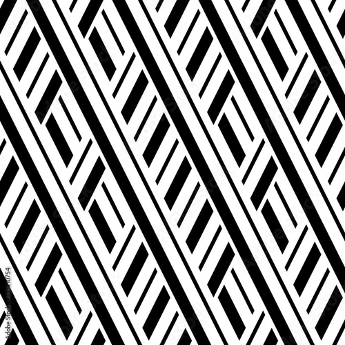  Seamless pattern with oblique black bands