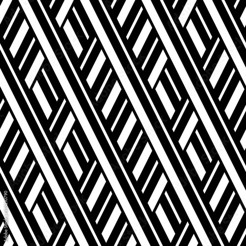  Seamless pattern with oblique black bands