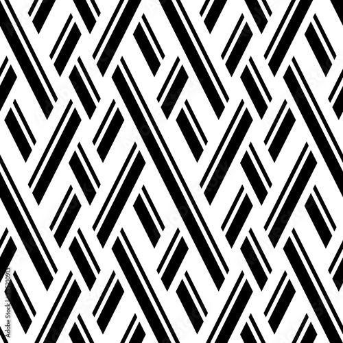  Seamless pattern with oblique black bands