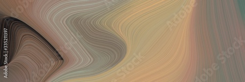 creative banner with gray gray, very dark pink and tan color. abstract waves illustration