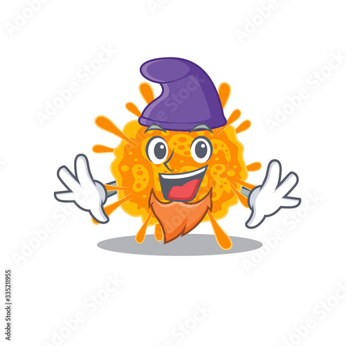 Cute picture of nobecovirus in Elf cartoon design