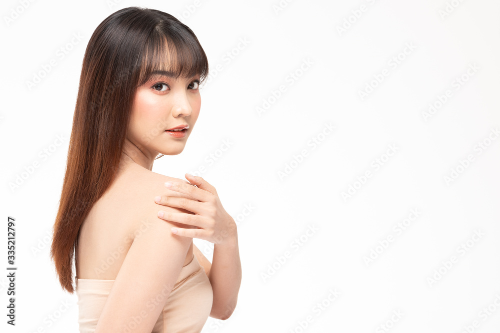 Beauty asian women portrait face with natural skin and skin care healthy hair and skin close up face beauty portrait. Beauty asian women portrait face with natural skin and skin care healthy hair and skin close up face beauty portrait.