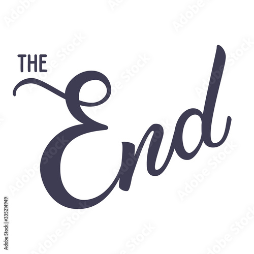 Original handwritten text The End.