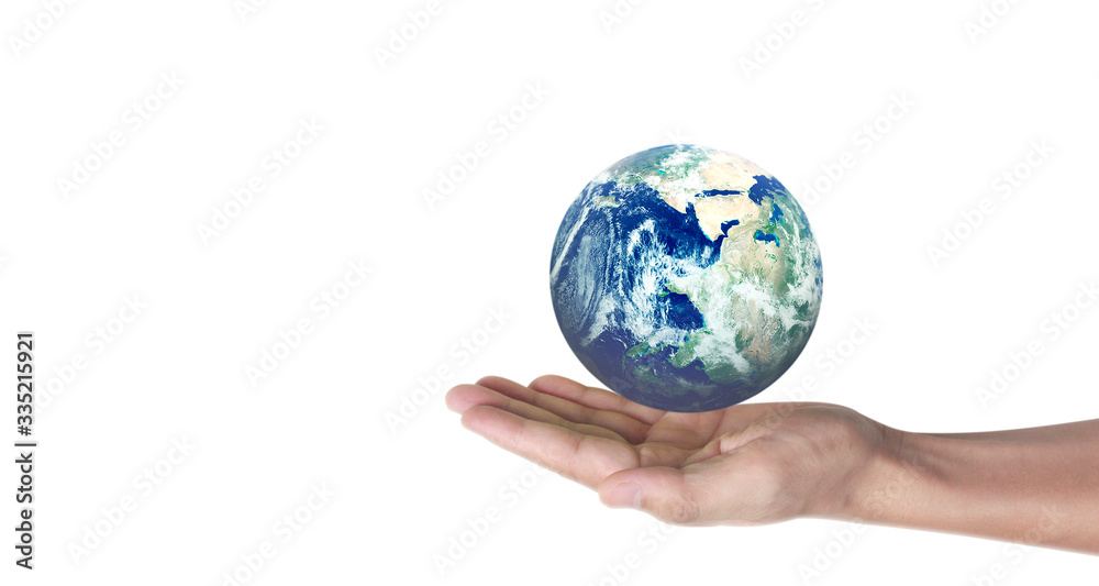 Globe , earth in human hand, holding our planet glowing. image provided by Nasa Globe , earth in human hand, holding our planet glowing. image provided by Nasa