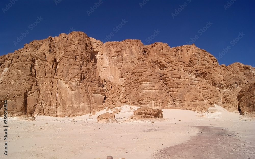 The Sands and mountains of the Sinai desert