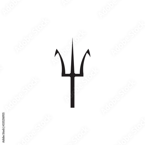 Trident Logo icon Template vector