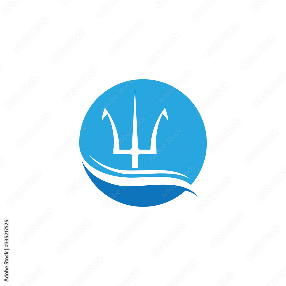 Trident Logo icon Template vector Trident Logo icon Template vector