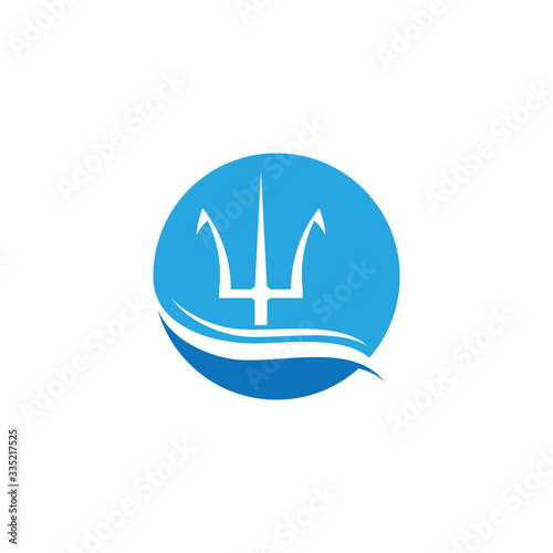Trident Logo icon Template vector