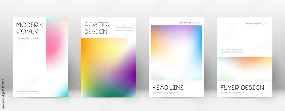 Flyer layout. Minimal juicy template for Brochure,