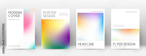 Flyer layout. Minimal juicy template for Brochure,