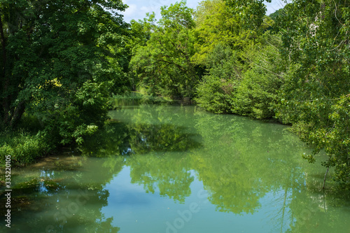 Blick auf die Maas in Verdun/Frankreich