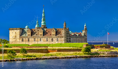 Kronborg castle in town Hillerod, Denmark photo