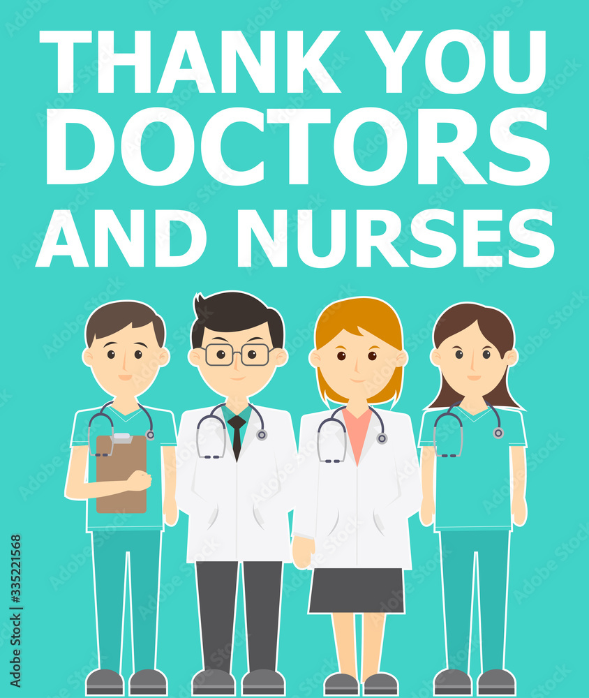 Thank you doctors and nurse - covid-19 (corona virus) - photo Thank you doctors and nurse - covid-19 (corona virus) - photo