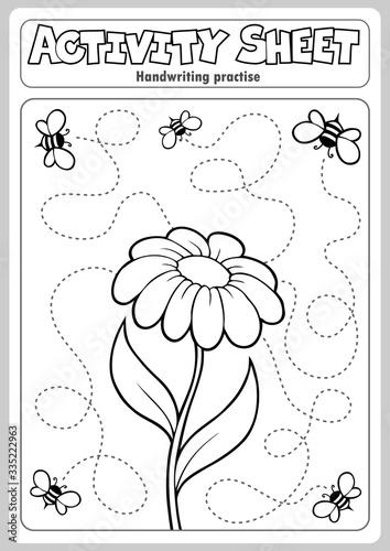 Activity sheet handwriting practise 1