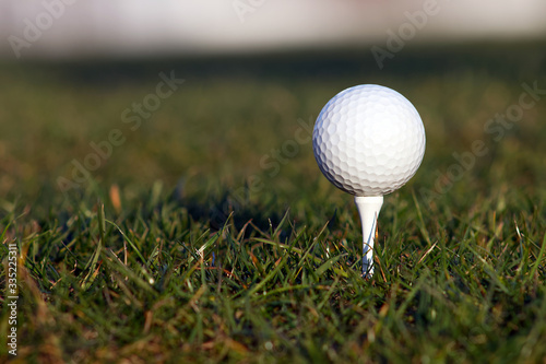 Golf ball and field