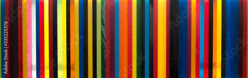 Obraz na plátně Coloured Cast Acrylic Sheet arranged