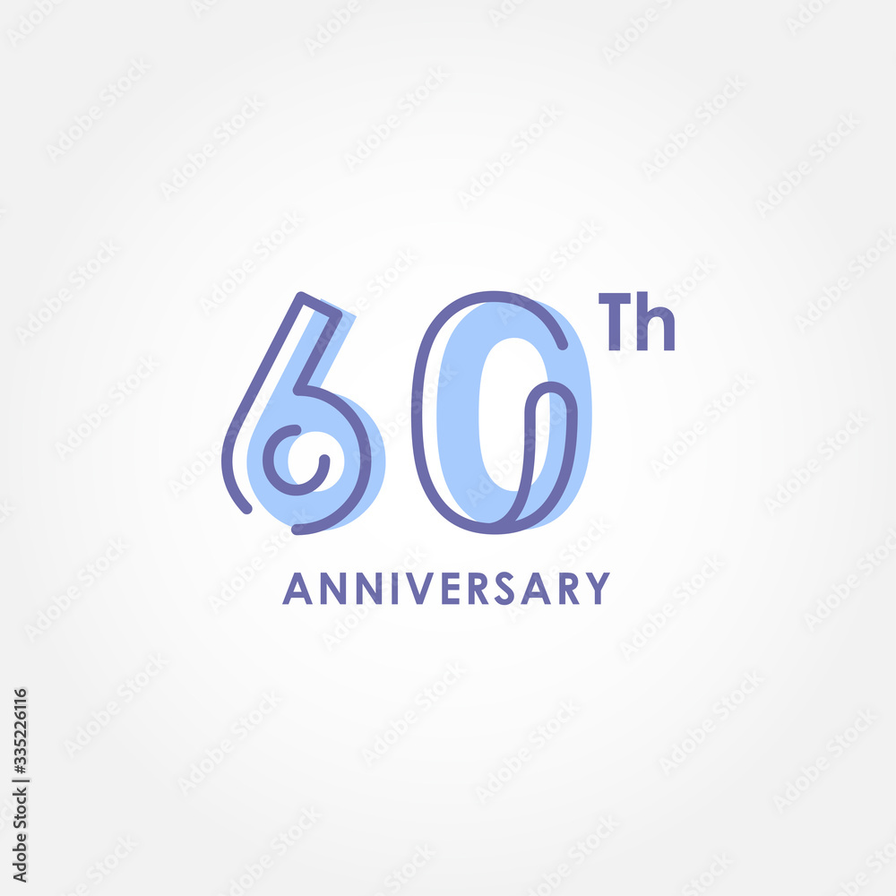 Anniversary Elegant Number Vector Design Anniversary Elegant Number Vector Design
