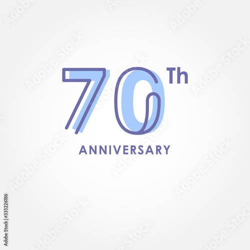 Anniversary Elegant Number Vector Design