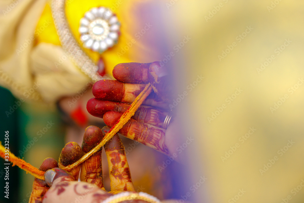 Indian Traditional Wedding: haldi ceremony