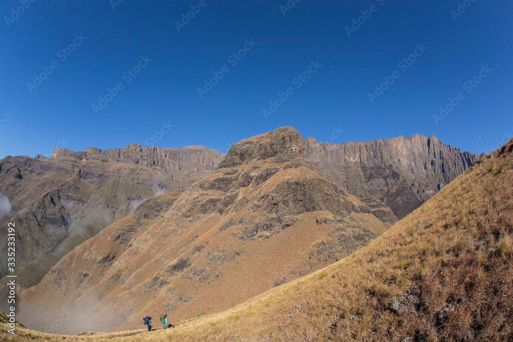 Hike up Organ Pipes, Drakensberg, South Africa