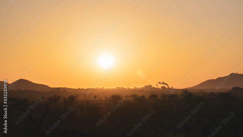 sunrise in South African savannah