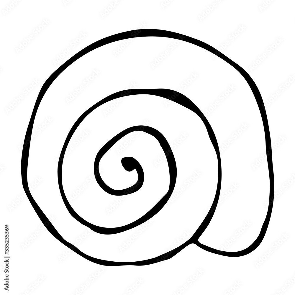 Sea shell icon. Vector illustration in Doodle style isolated on a white background. Design for travel and summer beach holidays. Sea shell icon. Vector illustration in Doodle style isolated on a white background. Design for travel and summer beach holidays.