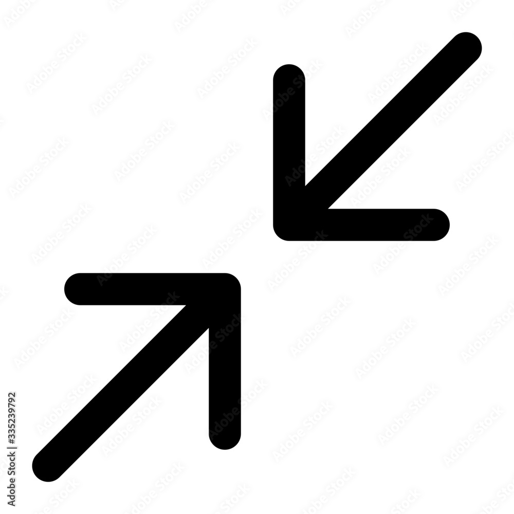 Minimize Line Icon Vector Minimize Line Icon Vector