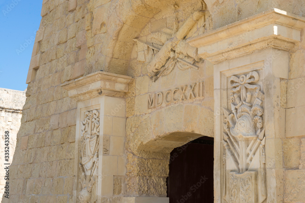 Obraz premium Malta / Malta 09/30/2015.Mdina, a walled city situated on a hill in central Malta