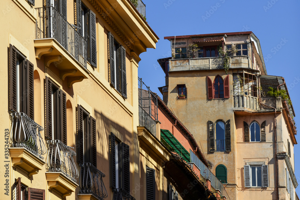 Immeubles typiques à Rome